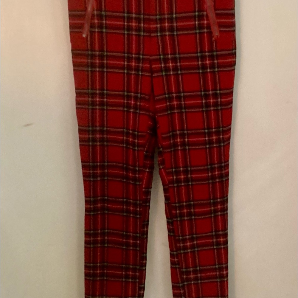 Hollister Red Plaid Pants